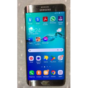 Samsung Galaxy S6 Edge Plus Smartphone d&eacute;bloqu&eacute; 4G Ecran: 5,7 pouces - 32 Go - Simple Nano-SIM - Android Noir - Occasion