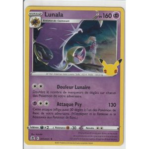 Carte Pokemon - Lunala - 015/025 - Holo - Édition Célébrations - 25 Ans - Occasion