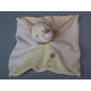 Doudou Ours Plat Beige Coccinelle Nicotoy - Occasion