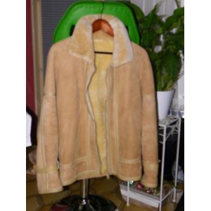 Blouson Hiver Homme Peau De Mouton Retourné Grand Froid 160cm-171cm Entre S Et M - Occasion