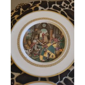 Lot Magnifique 6 Assiettes L&eacute;gende Celtique Art Du Roi - Occasion