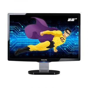 Ecran Plat PC 22" PHILIPS 220CW9 HWC9220I LCD-TFT 16:10 DVI VGA Wide 1680x1050 - Occasion