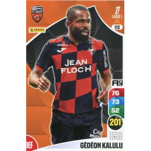 N&deg;113 Kalulu G&eacute;d&eacute;on Fc Lorient Carte Jeu Adrenalyn Xl Ligue 1 2025-2026 - Occasion