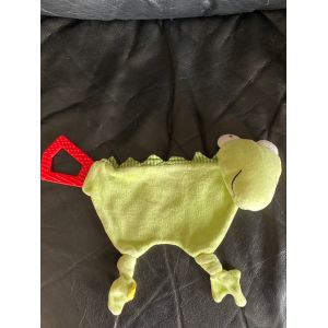 Peluche doudou crocodile vert sigikid 29cm - Occasion
