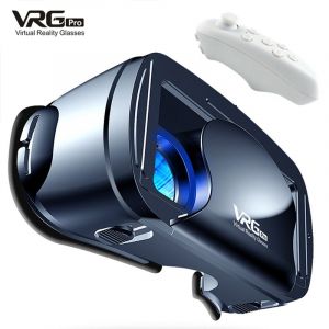 Vrg Pro 3d Vr Headset Wide-Angle Smart Virtual Reality Glasses Helmet For Ios Android Smartphone Binoculars With Controllers - Occasion