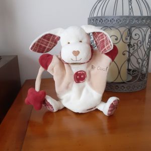 Baby Nat: Marionnette-doudou "Chien Mr OUAF" - Occasion