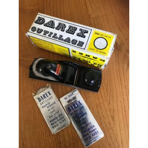 Petit rabot m&eacute;tallique, marque DAREX N&deg;110+ 2 fers .tr&egrave;s bon &eacute;tat - Occasion