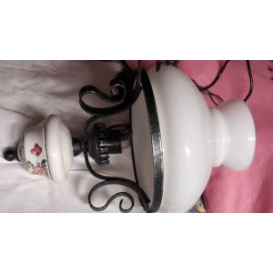 Suspension Luminaire Fer Forg&eacute; Noir - Occasion