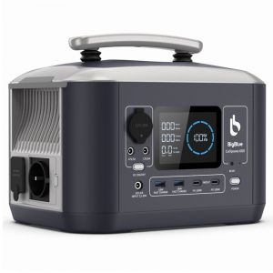 Bigblue CellPowa 600 Centrale électrique portable, générateur extérieur 537 Wh 600 W, LiFePO4 3 500 cycles, 0 à 80 % en 1,6 h, 2 ports CA, 2 ports CC, 2 ports USB-A, 2 ports USB-C, 1 port voiture - Occasion