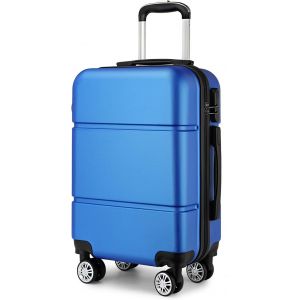 Valise Cabine Rigide Bagages à Main à roulettes Légere ABS 56x38x23 cm Valises 33L Trolley de Voyage,Bleu Marine - Occasion