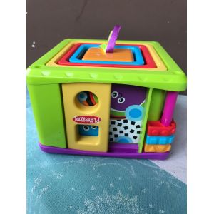 Playskool - Cubes À Emboîter, Formes À Faire Glisser, À Tourner, Petit Miroir : Le Tout Rangé Dans Un Cube - Occasion