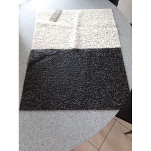 Lot De 2 Sets De Table Rectangulaire En Résine Noiret Blanc - Occasion