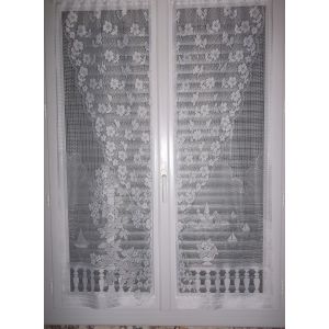 Rideaux Passe Tringle Faux Semblant Rideaux, Paysage, Fleurs Et Balcon Neufs - Occasion