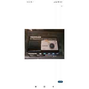Traveler de modèle DC-XZ6 10.1 mpix blanc il fonctionne très bienUne des deux batteries est hs Cd d'installation et base de charge sur secteur fournis avec la boite - Occasion