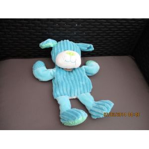 Doudou Marionnette Chien Bleu Baby Nat - Occasion