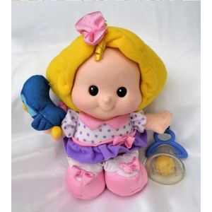 Poupée Doudou Peluche Avec Hochet Cloche Et Oiseau Fisher Price 1999 - Occasion
