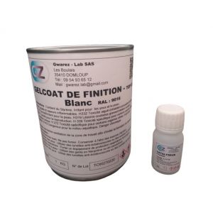 Gelcoat de Finition Blanc 1 Kg + Durcisseur - Occasion