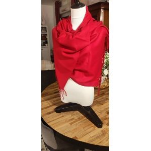 &Eacute;charpe, &Eacute;tole Cachemire Neuve Unie Rouge Top Qualit&eacute; Cadeau - Occasion