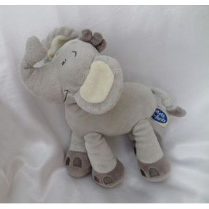Doudou Peluche El&eacute;phant Gris Mots D'enfants - Occasion