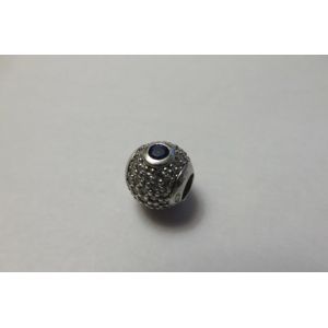 Charm 231 Boule Cristaux Et Pierres Bleues Argent Amore & Baci - Occasion