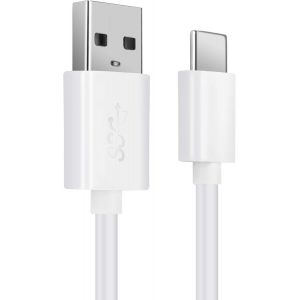 C&acirc;ble USB C Type C vers USB A 3.1 Gen 1 Transfert de donn&eacute;es 3A et Charge - 1m Blanc PVC Data Communication - Occasion