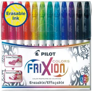 Shiba-Pilot - 12 Frixion Colors - Feutres De Dessin Et De Coloriage &Agrave; Encre Thermosensible Effa&ccedil;able - Ultra Lavable - Couleurs As[1 - Occasion