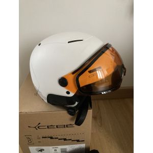 Casque Ski Mixte Cebe Pow Vision White Blanc Matte/ Pc Vario Orange - Occasion