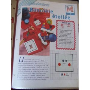 Iche De Broderie Diagramme Point De Croix - Bannière Étoilée - Abécédaire - Drapeau États-Unis - Occasion