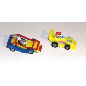Bugs Bunny Figurine Lapin Looney Tunes Lot 2 Voiture Kinder Mpg - Occasion