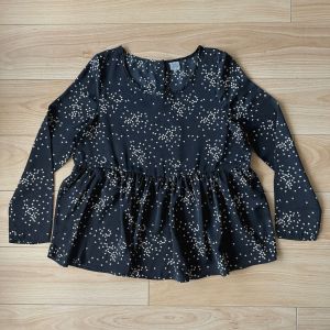 Blouse Noire À Coeurs Karl Marc John Taille S - Occasion