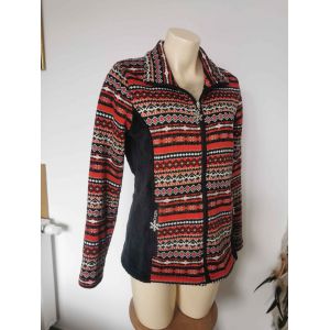 Polaire Veste De Montagne Sportswear Chaude Doux Motif Azt&egrave;que Pilou-Pilou - Occasion