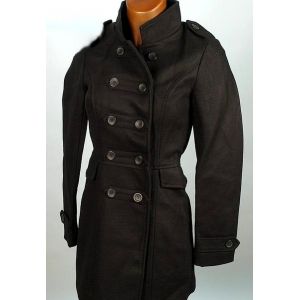 Blend - Manteau Esprit Officier Militaire Noir Taille L - Occasion