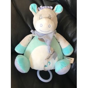 Doudou Ane Gris Bleu Boule Musical Petit Matelot Picotin Baby Nat¿ 20 Cm - Occasion
