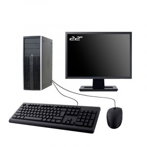 PC HP Elite 8100 Tour Ecran 22" Intel I5-650 RAM 16Go SSD 960Go W10 Wifi - Occasion