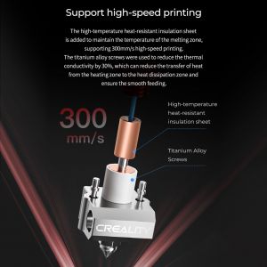 CREALITY Spider Pro Hotend Buse Chauffage rapide haute température et haute vitesse pour imprimante 3D Ender-3 Pro/Ender-3/Ender-3 V2/Ender-5/Ender-2/CR-10 S5/CR-10/CR- Filament en nylon TPU ABS PETG 20 Pro Support - Occasion