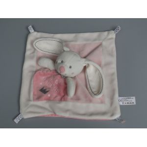 Doudou lapin plat rose blanc Simba Toys Tu Es MaPrincesse - Occasion