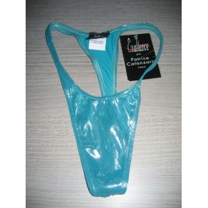 String Maillot De Bain Turquoise Brillant T36 Exaltance Par Patrice Catanzaro - Occasion