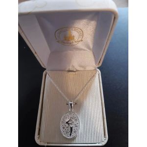 Ravissant Collier + Pendentif F&eacute;e Clochette Disney Disneyland Paris Dans Coffret - Occasion