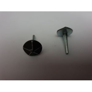 Cache vis rond tête diamant, fer forge, fer patine 16x20 - Occasion
