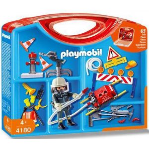 Playmobil City Action 4180 - Valisette Pompier / Accessoires - Occasion