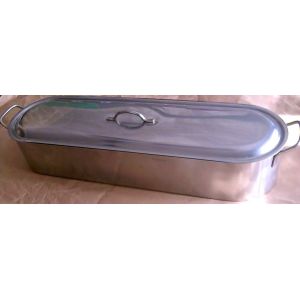 Poissonniere 62 Cm En Acier Inoxydable Massif Avec Grille Et Couvercle - Occasion