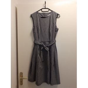 Robe Rétro Vichy Carreaux Bleu - Occasion