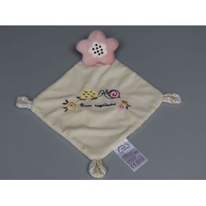 Doudou Étoile Rose Mouchoir Tortue Escargot Mots D'enfants - Occasion