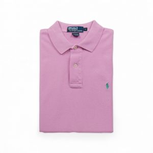 Reconditionné - Polo Manches Courtes Homme Rose - Taille M - Homme - Rose - Occasion