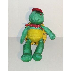 Peluche Franklin En Toile Model 26 Cm Jemini - Doudou Franklin La Tortue Style Puffalump - Occasion