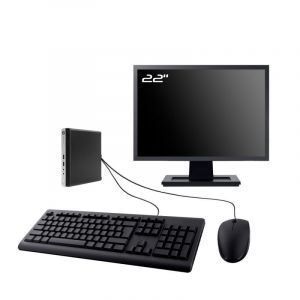 PC HP ProDesk 400 G4 DM Ecran 22" Intel I7-8700T RAM 16Go SSD 960Go W11 Wifi - Occasion