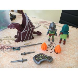 Playmobil 5911 : Dragon Vert, Catapulte - Occasion