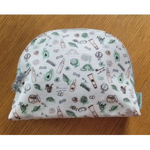 Melvita Trousse cosmétique demi lune imprimé Liberty fantaisie - Occasion