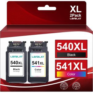 KYAOAYO-Pg-540Xl Cl-541Xl Cartouche Remplacement Pour Canon 540 Et 541 Pour Canon Mg3600 Pour Pixma Mg3650 Ts5151 Mg3550 Mg4250 Mg3250 Mg3500 Mg3100 Mg3150 (1 Noir, 1 Tri-Couleur) - Occasion