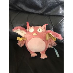 Doudou Musical Chouette Rose Mademoiselle Et Ribambelle Moulin Roty 18cm - Occasion